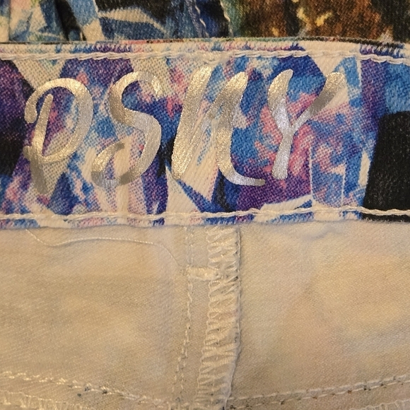 PSNY Jeans Tie Dye Skinny Jeans Size 14R NWOT! RETRO. Y2K. HIPPIE  PARTY - Picture 7 of 7